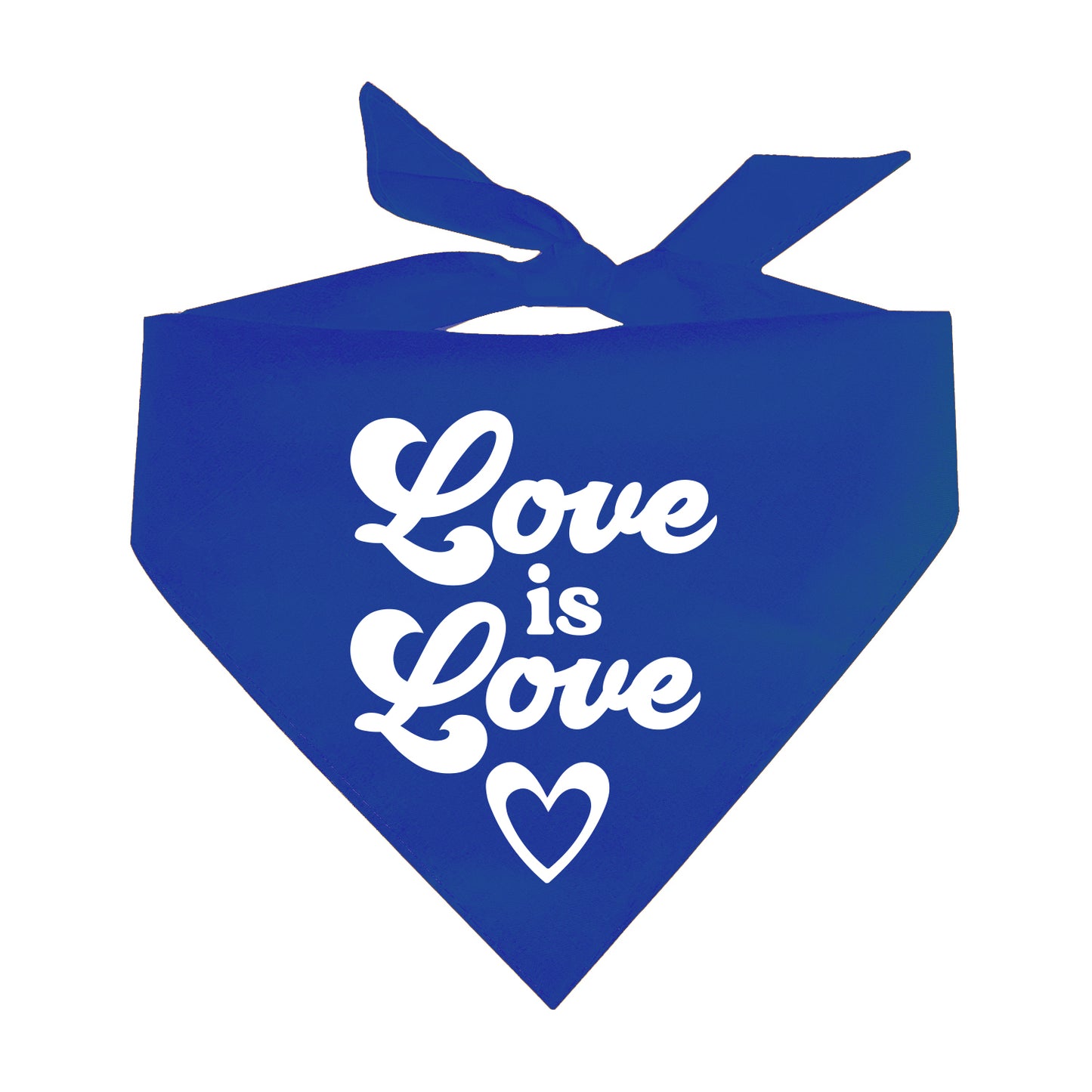 Love Is Love Triangle Dog Bandana (Assorted Colors)