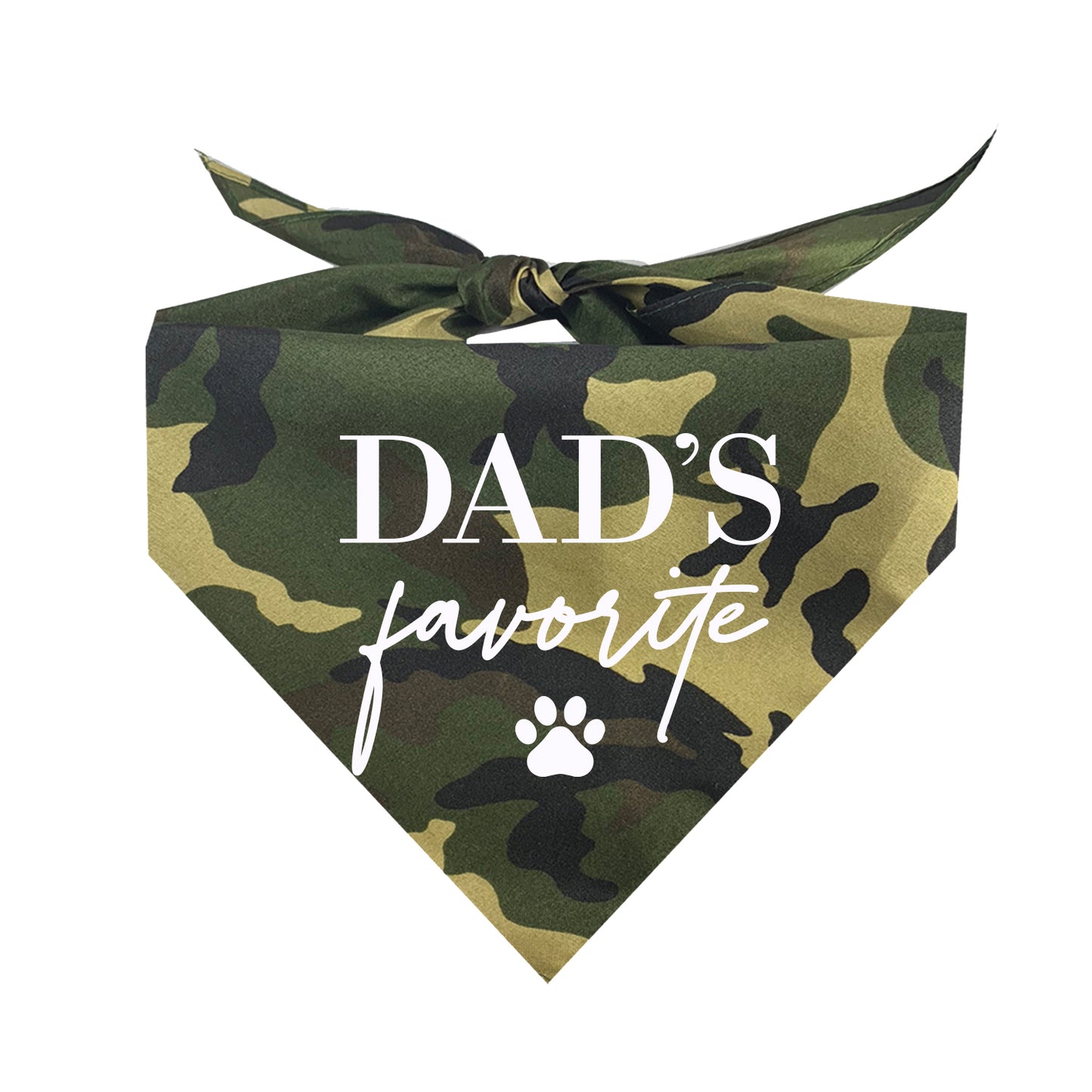 Dad's Favorite Triangle Dog Bandana