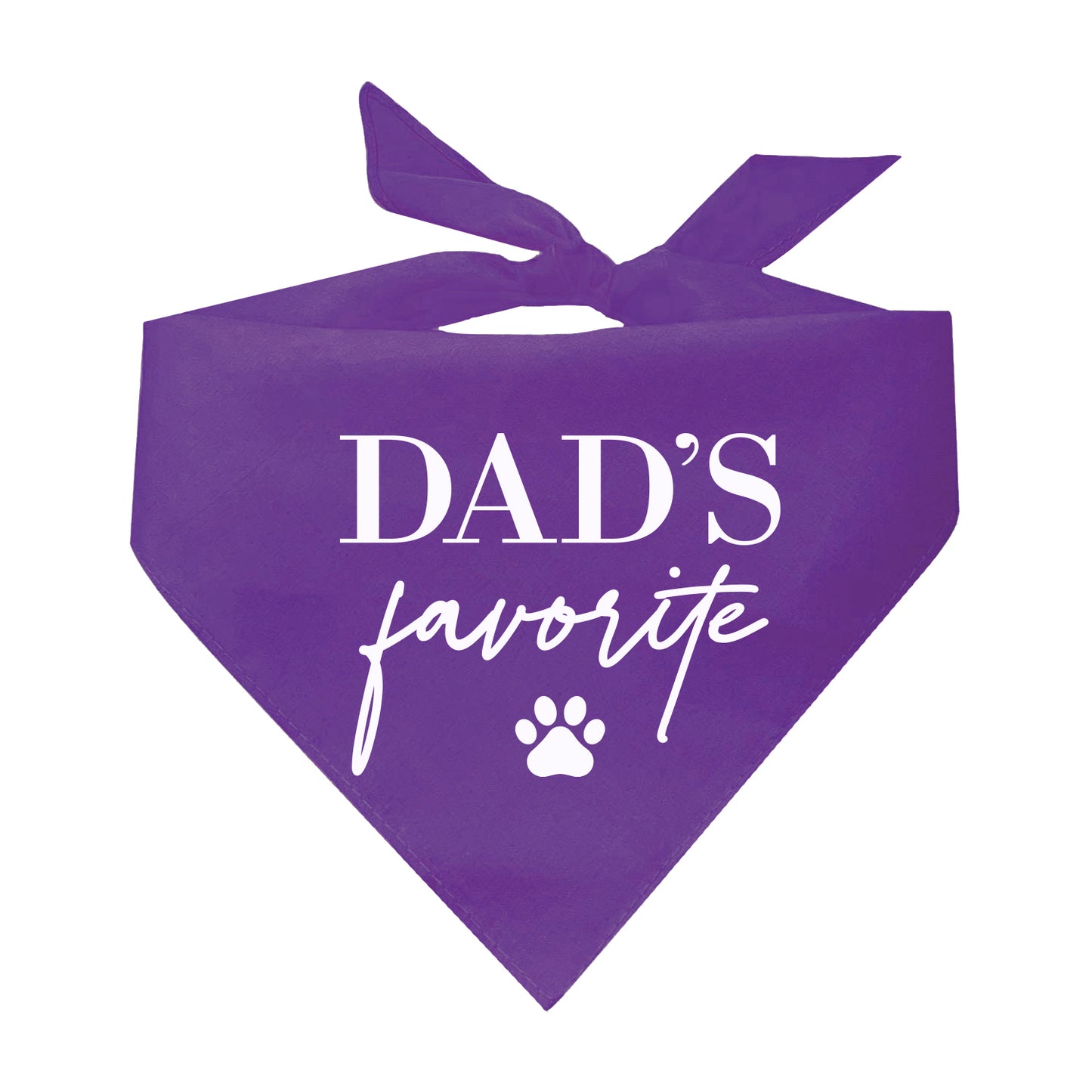 Dad's Favorite Triangle Dog Bandana