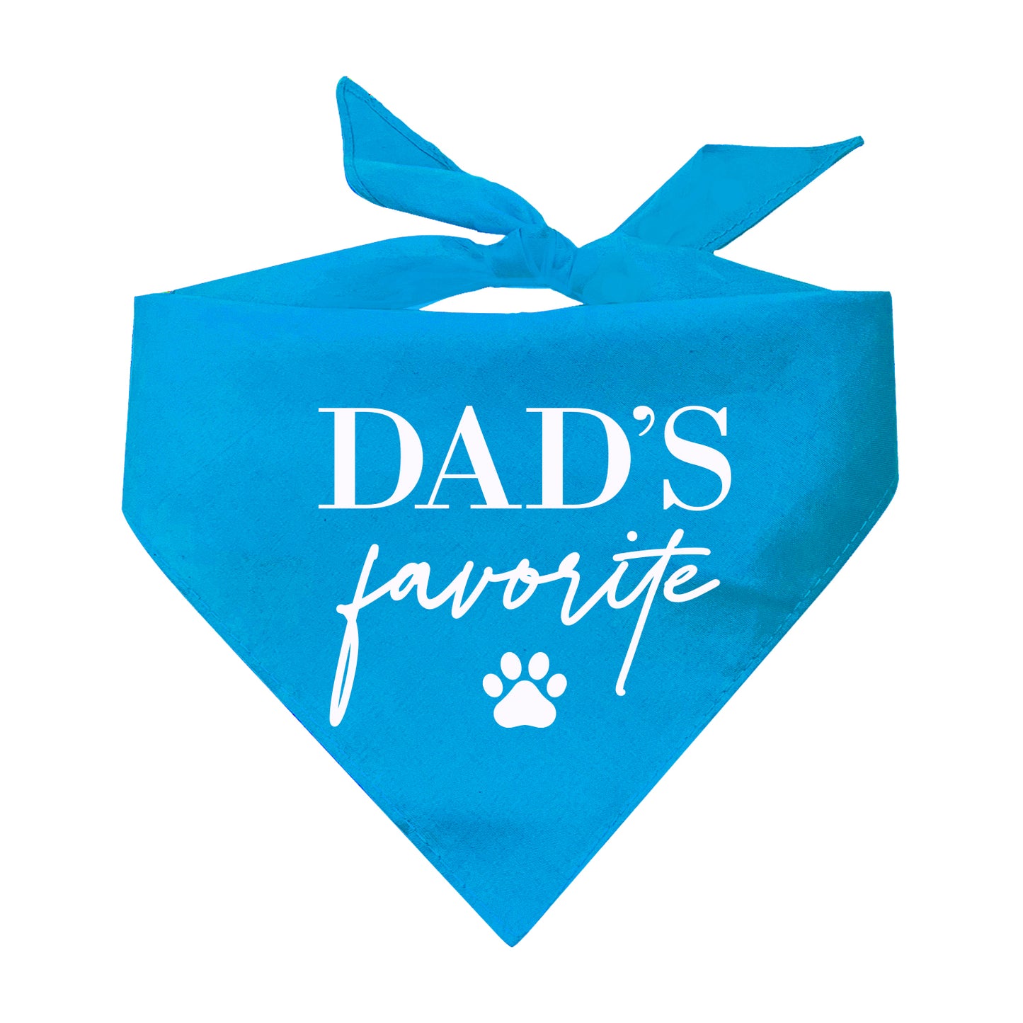 Dad's Favorite Triangle Dog Bandana