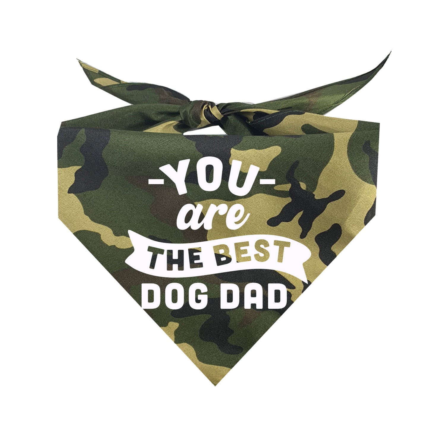 You Are The Best Dog Dad Triangle Dog Bandana