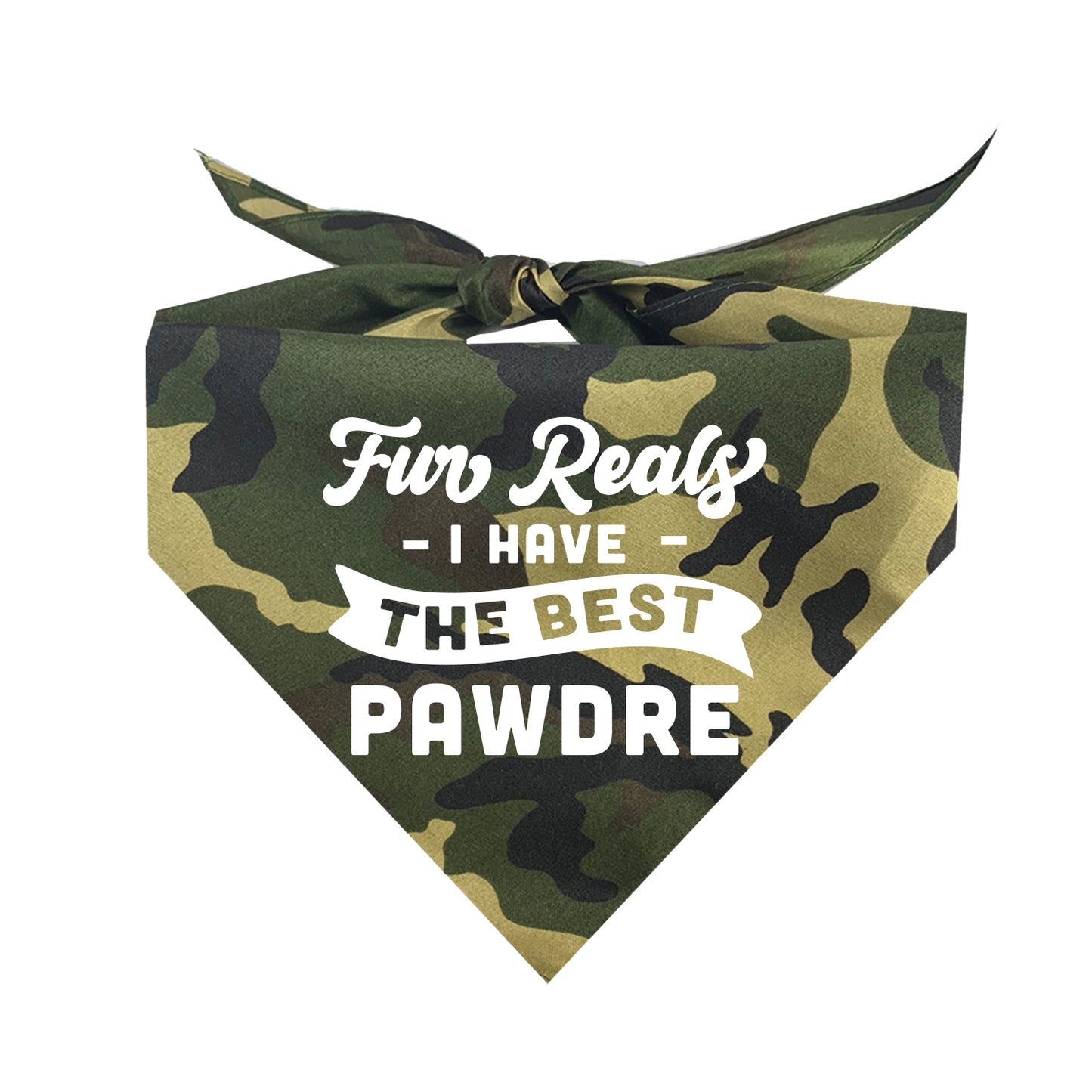 Fur Reals I Have The Best Pawdre Triangle Dog Bandana