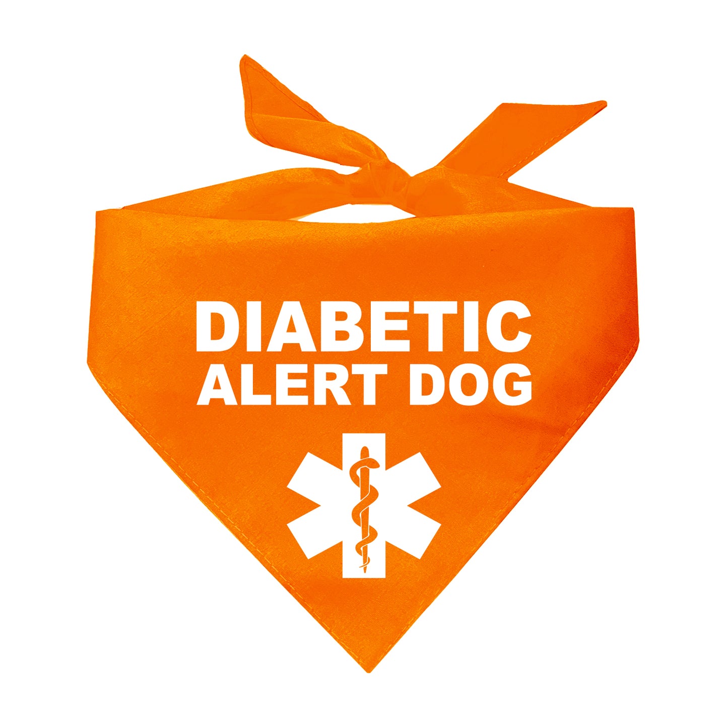 Diabetic Alert Dog Triangle Dog Bandana (Assorted Colors)