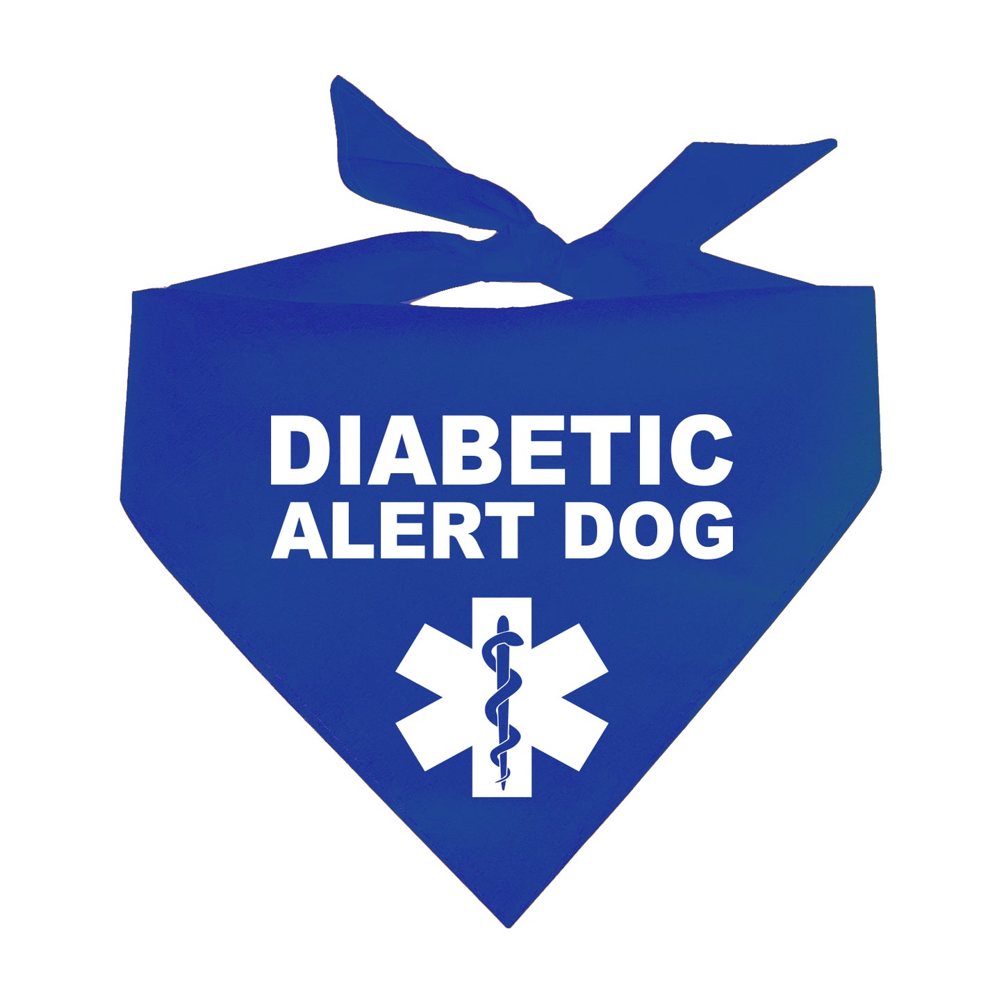 Diabetic Alert Dog Triangle Dog Bandana (Assorted Colors)