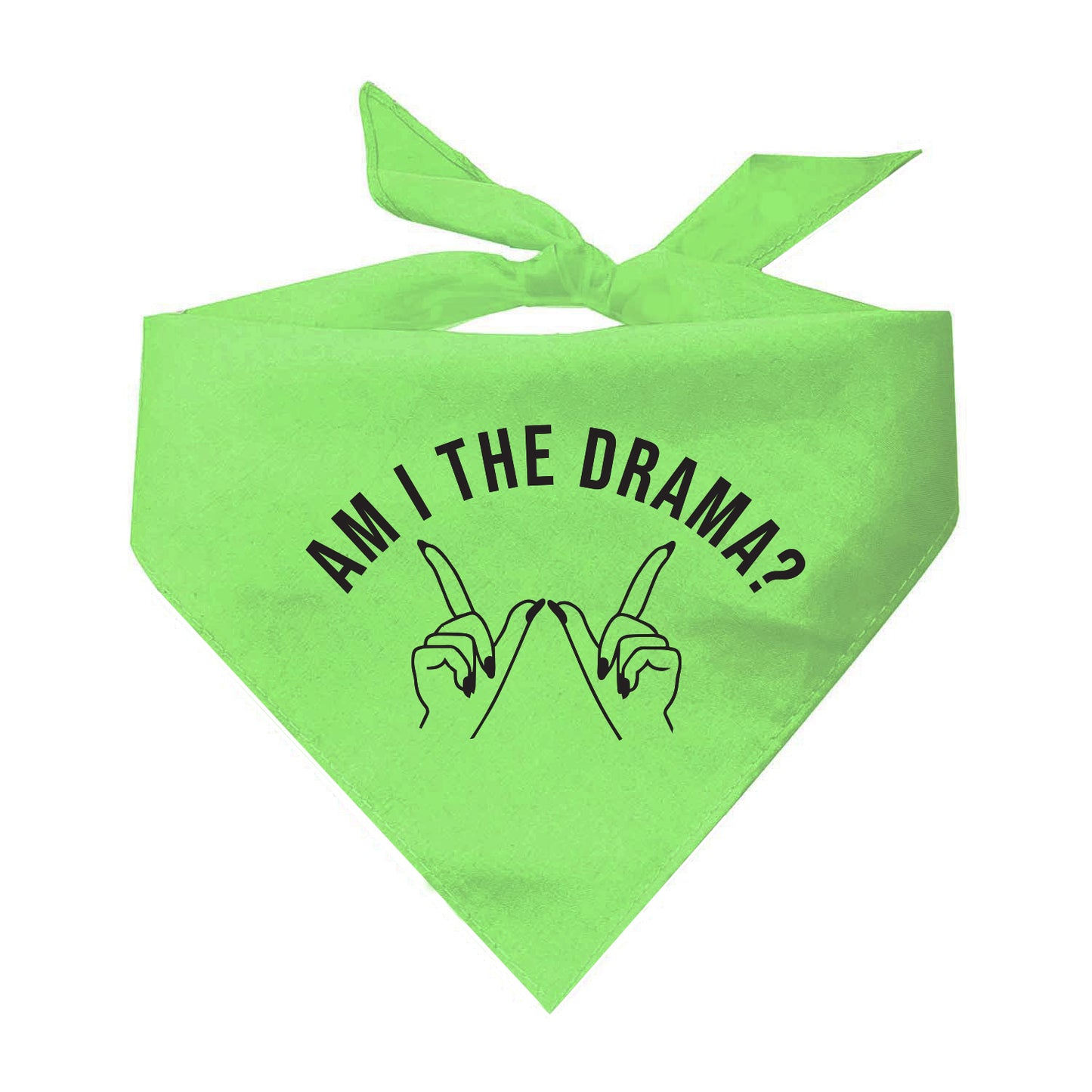 Am I The Drama? Whatever Triangle Dog Bandana