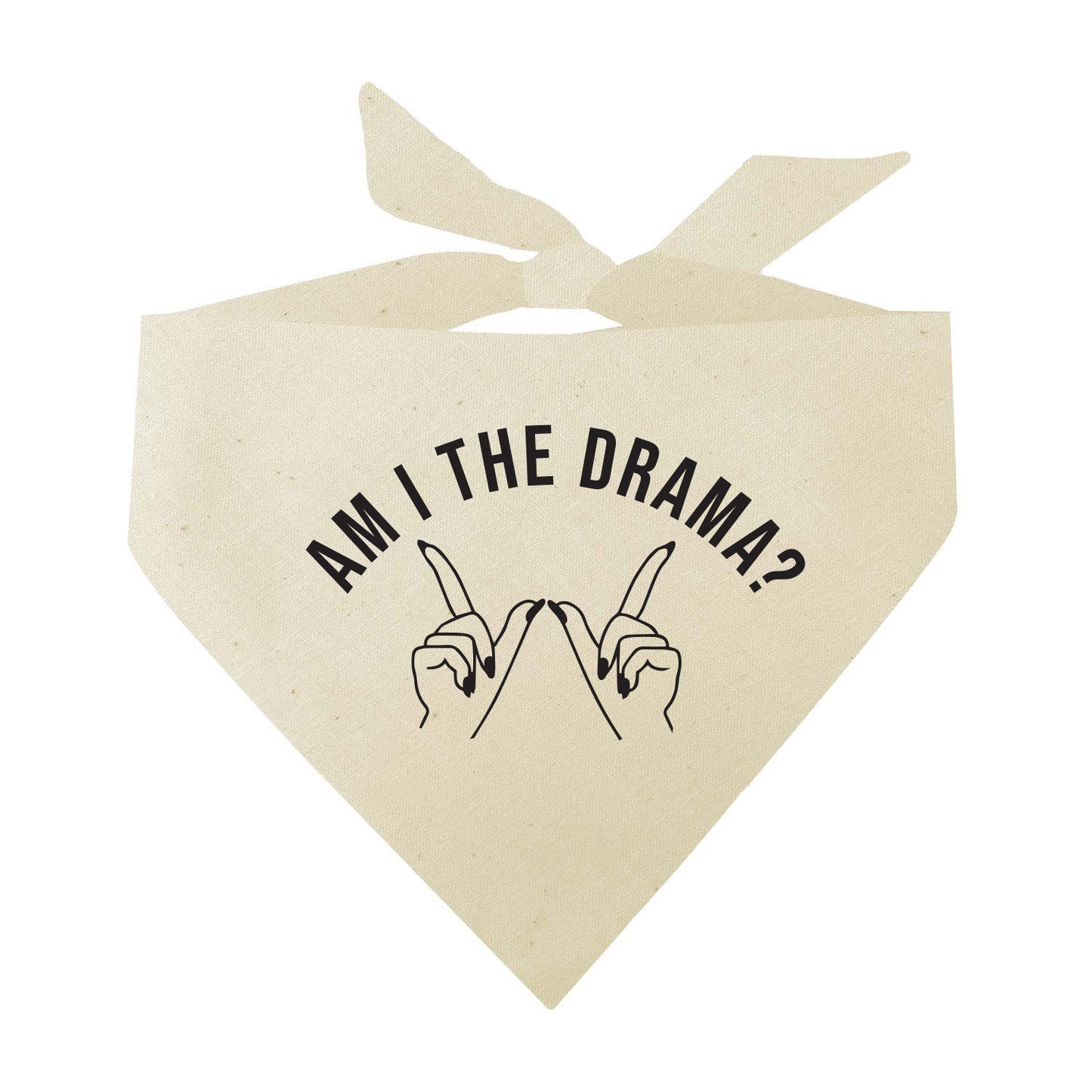 Am I The Drama? Whatever Triangle Dog Bandana