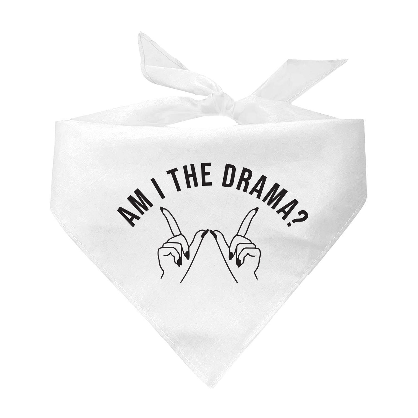 Am I The Drama? Whatever Triangle Dog Bandana