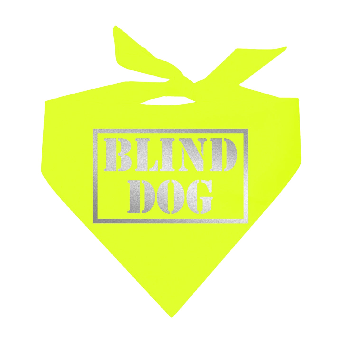 Blind Dog Reflective Neon Triangle Dog Bandana