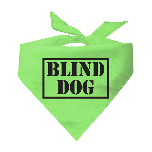 Blind Dog Disabled Triangle Dog Bandana