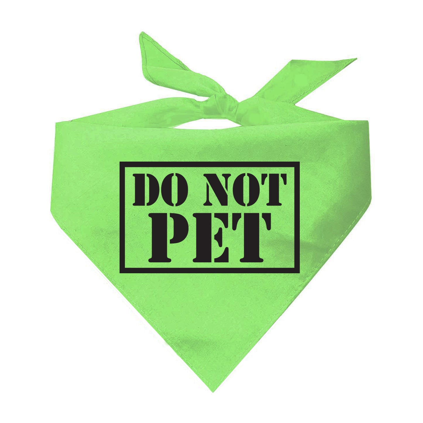 Do Not Pet Service Triangle Dog Bandana