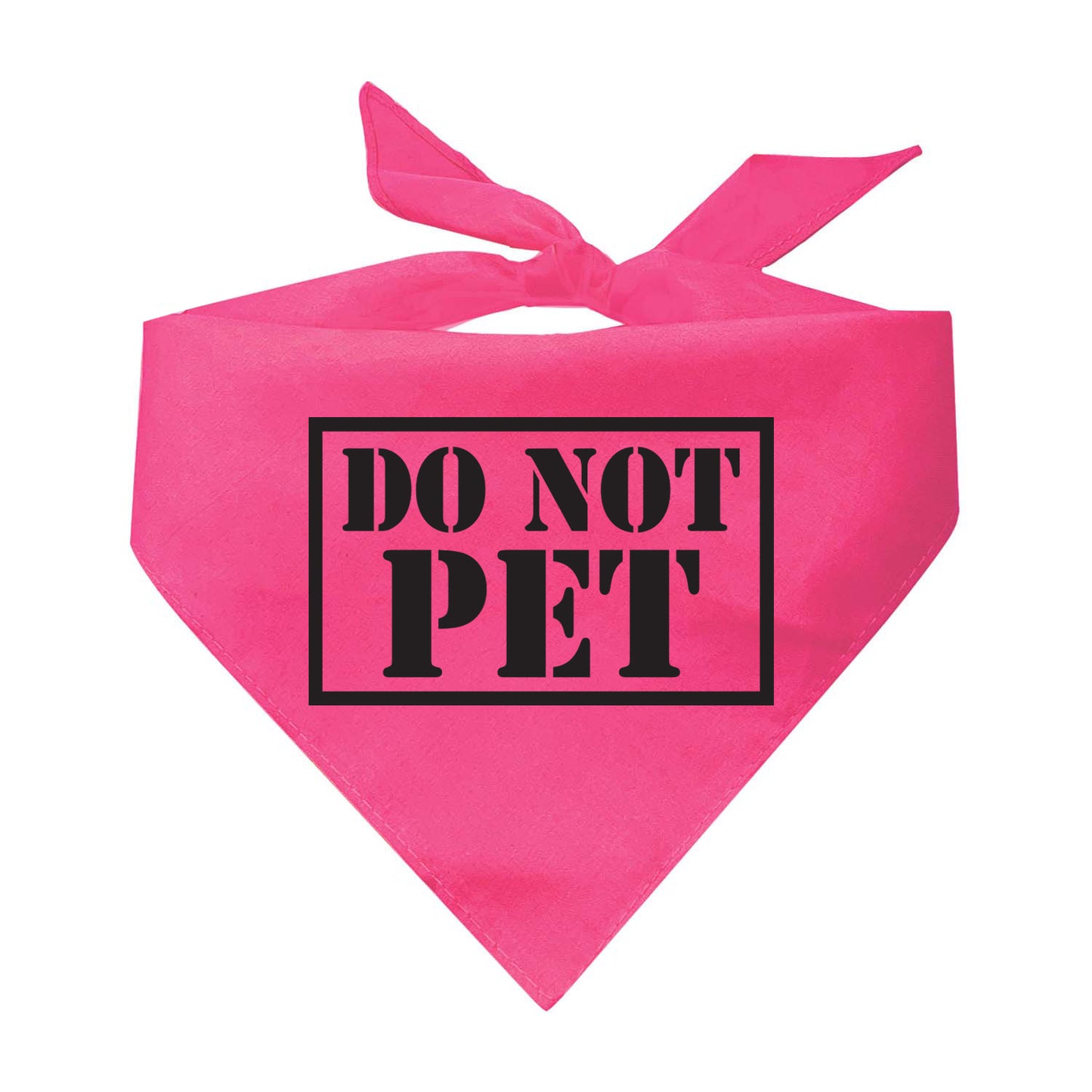 Do Not Pet Service Triangle Dog Bandana