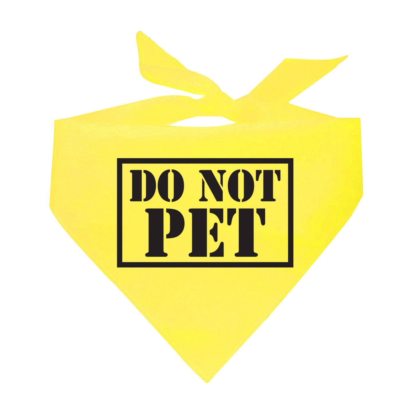 Do Not Pet Service Triangle Dog Bandana