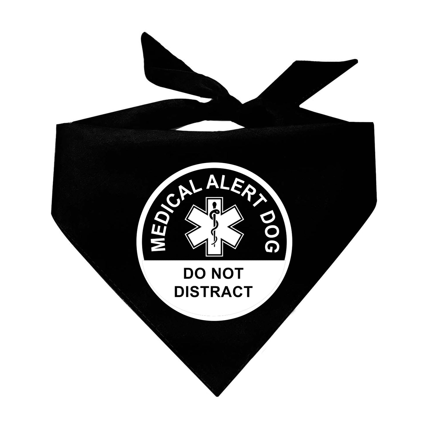 Medical Alert Dog Do Not Distract Triangle Dog Bandana