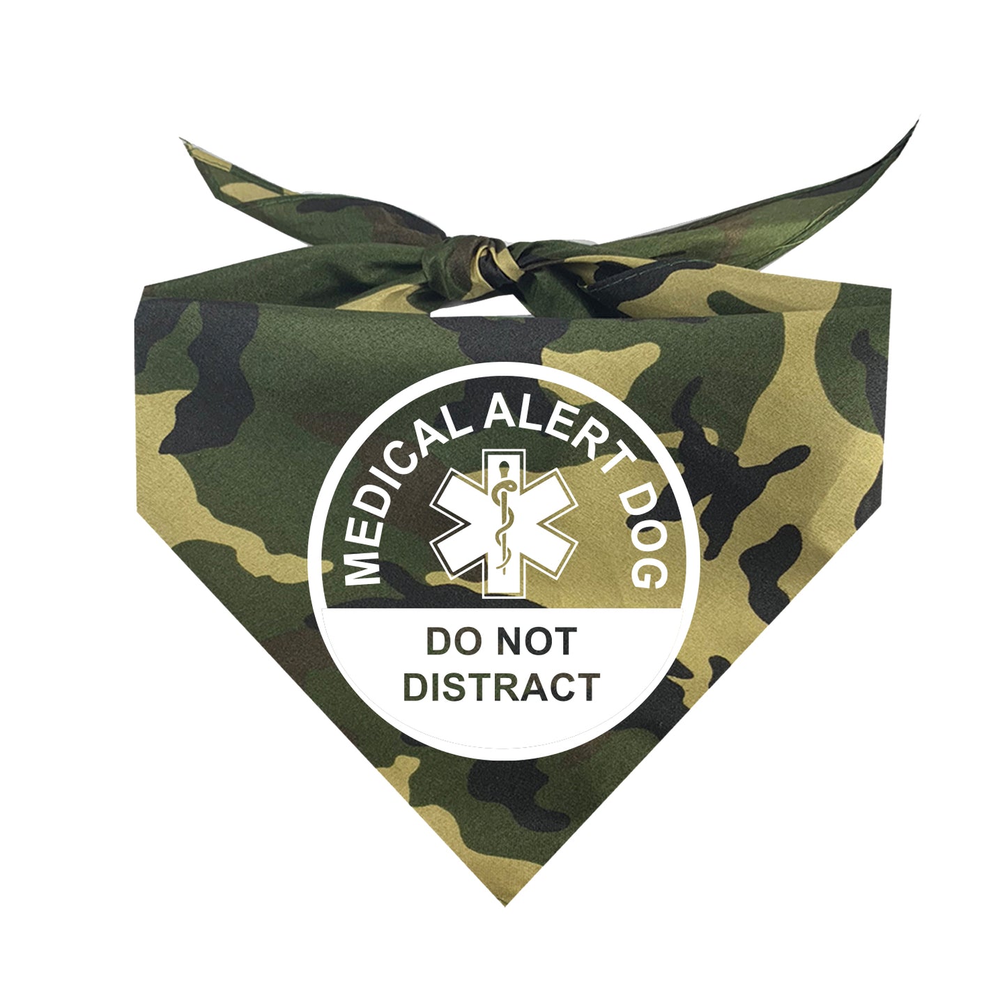 Medical Alert Dog Do Not Distract Triangle Dog Bandana