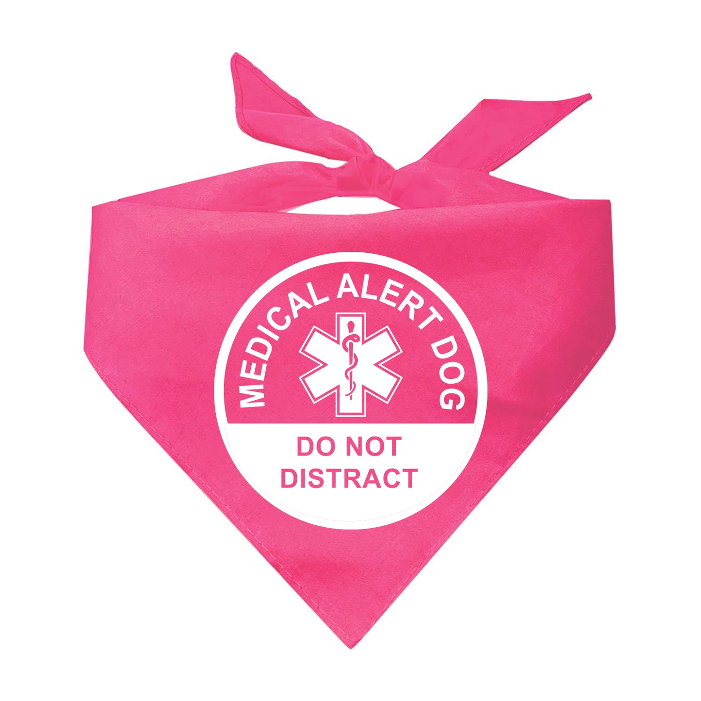 Medical Alert Dog Do Not Distract Triangle Dog Bandana