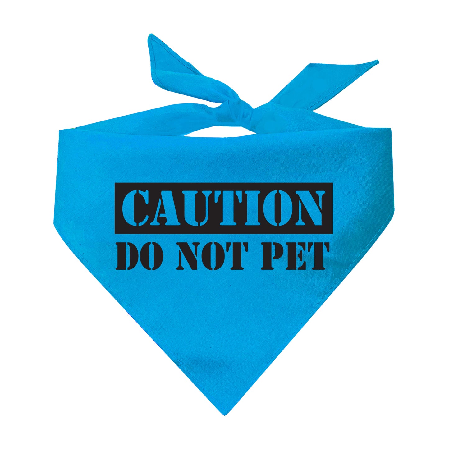 Caution Do Not Pet Triangle Dog Bandana