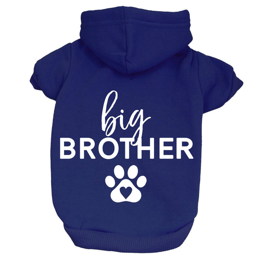 Big Brother Heart Paw Dog Hoodie