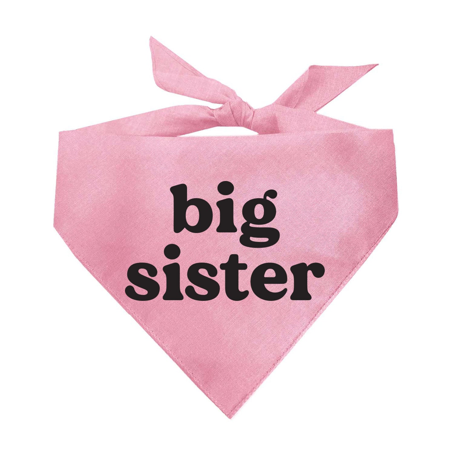 Big Sister (Black) Triangle Dog Bandana