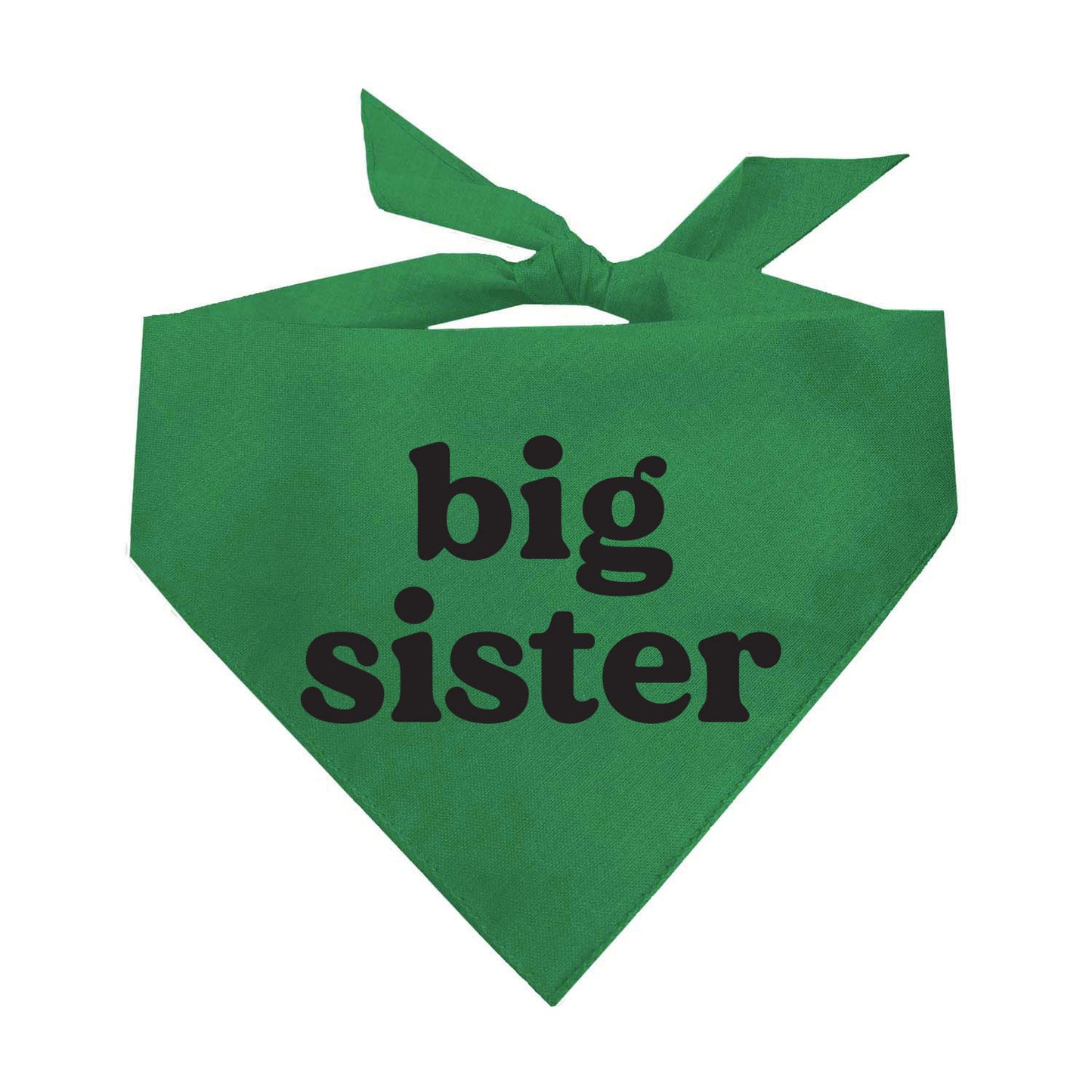 Big Sister (Black) Triangle Dog Bandana