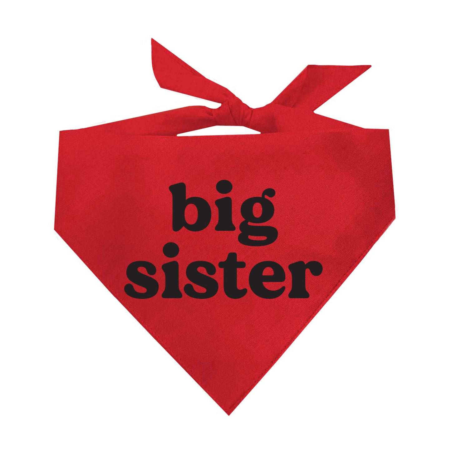 Big Sister (Black) Triangle Dog Bandana