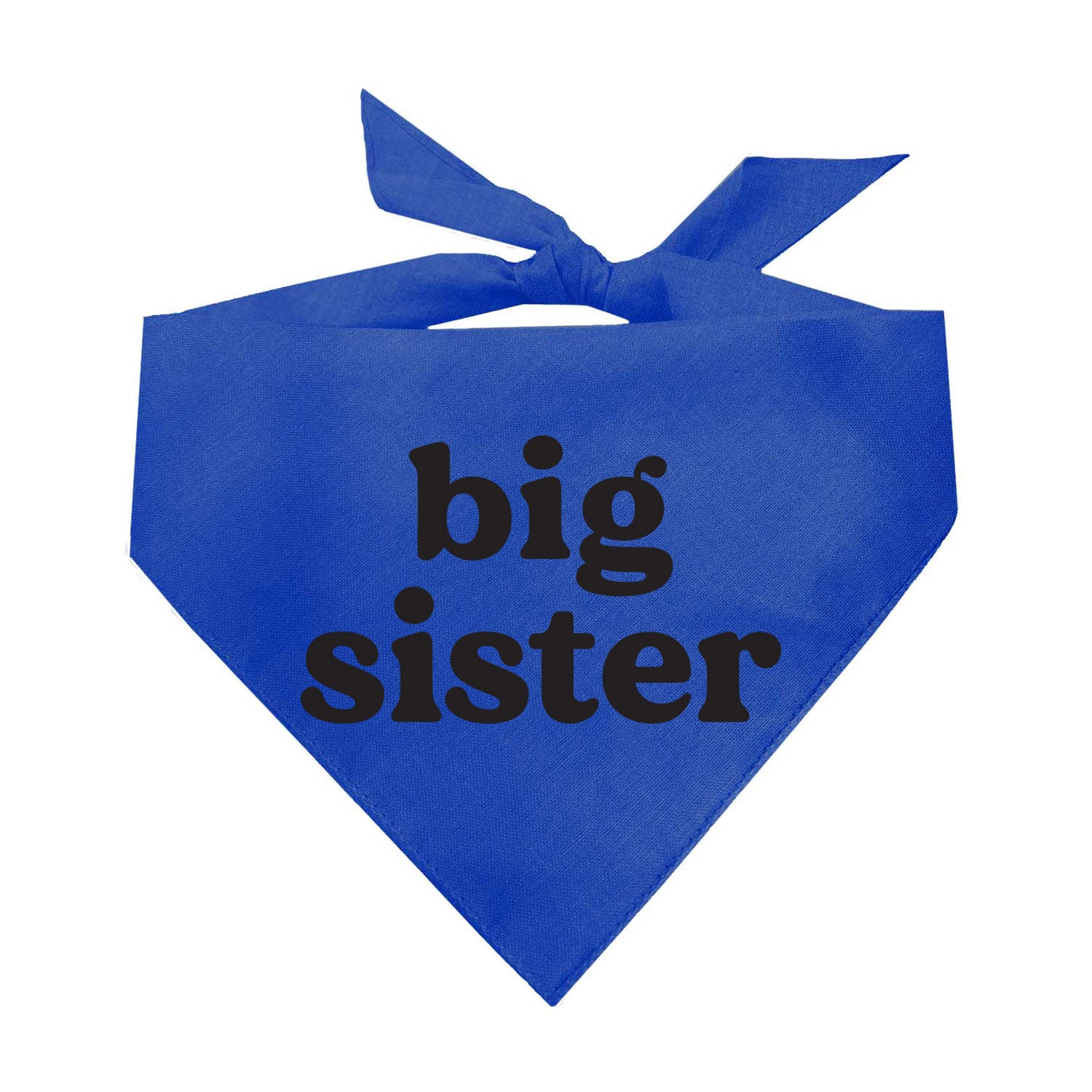 Big Sister (Black) Triangle Dog Bandana