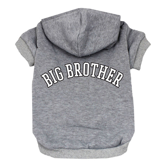 Big Brother (B&W) Dog Hoodie