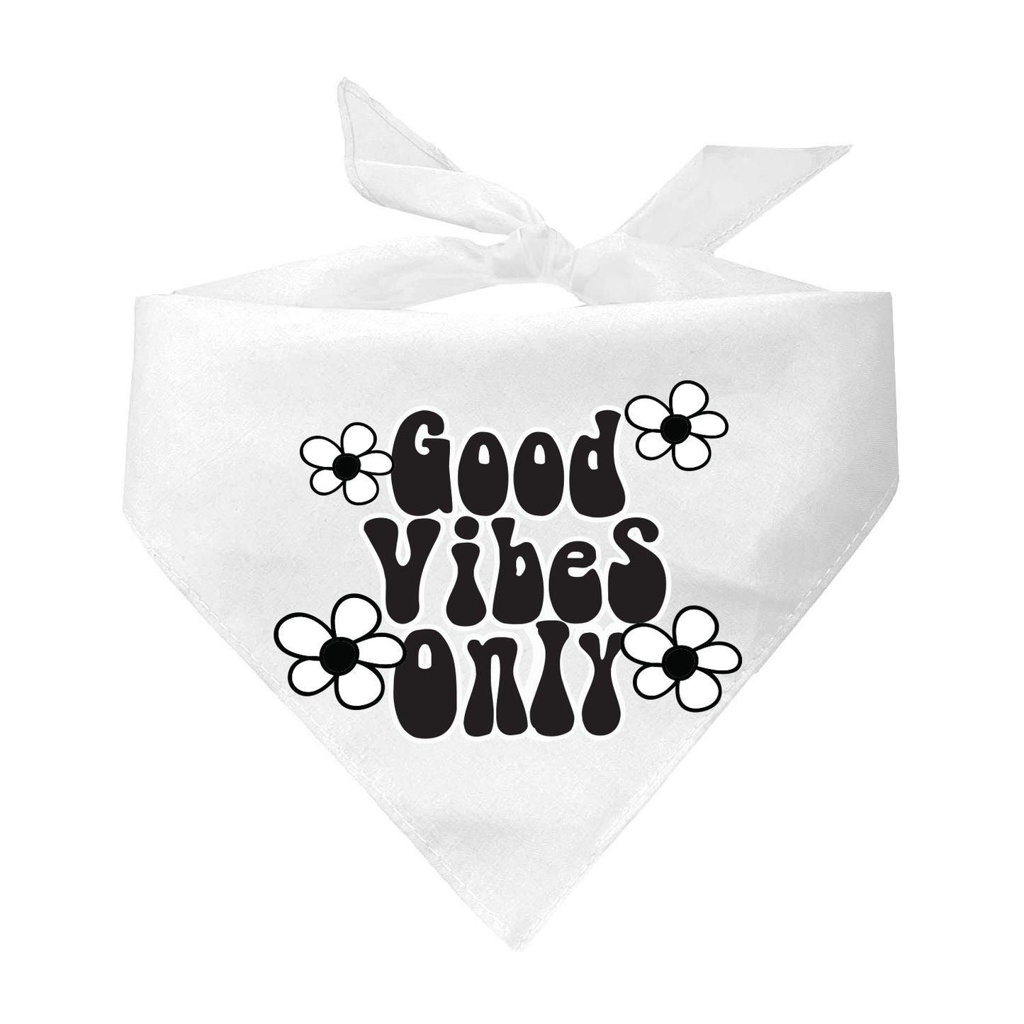 Good Vibes Only Triangle Dog Bandana