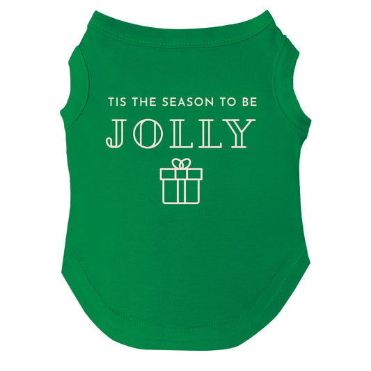 Tis' The Season To Be Jolly Dog Tee