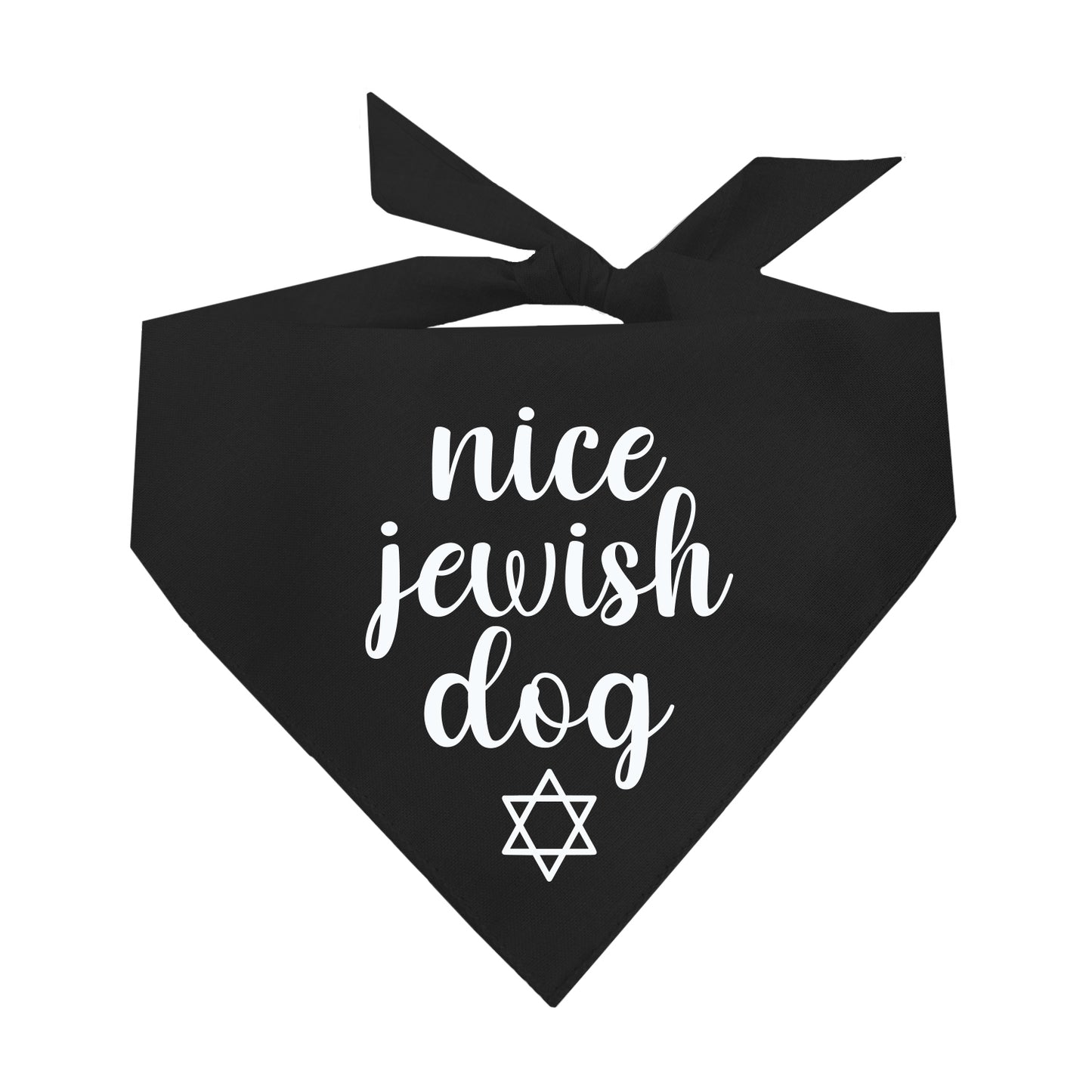 Nice Jewish Dog Hanukkah Triangle Dog Bandana