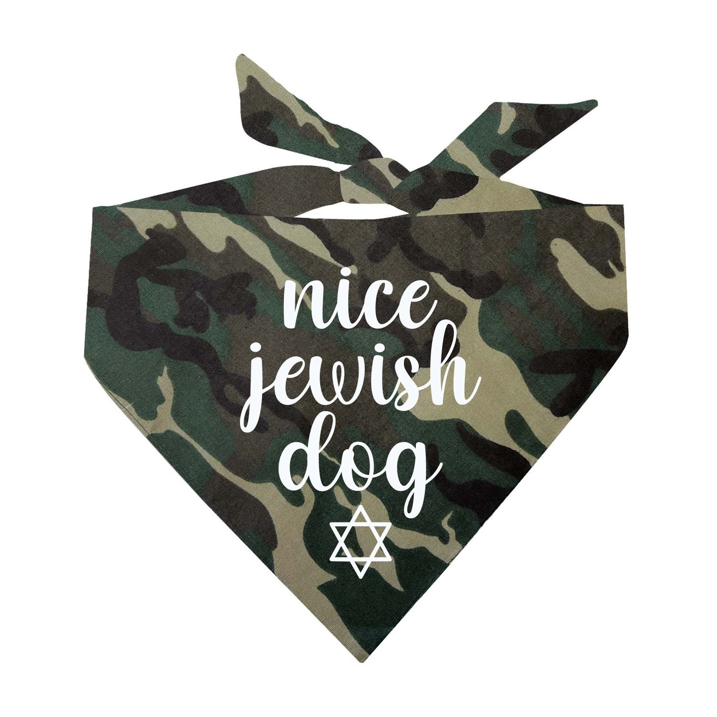 Nice Jewish Dog Hanukkah Triangle Dog Bandana