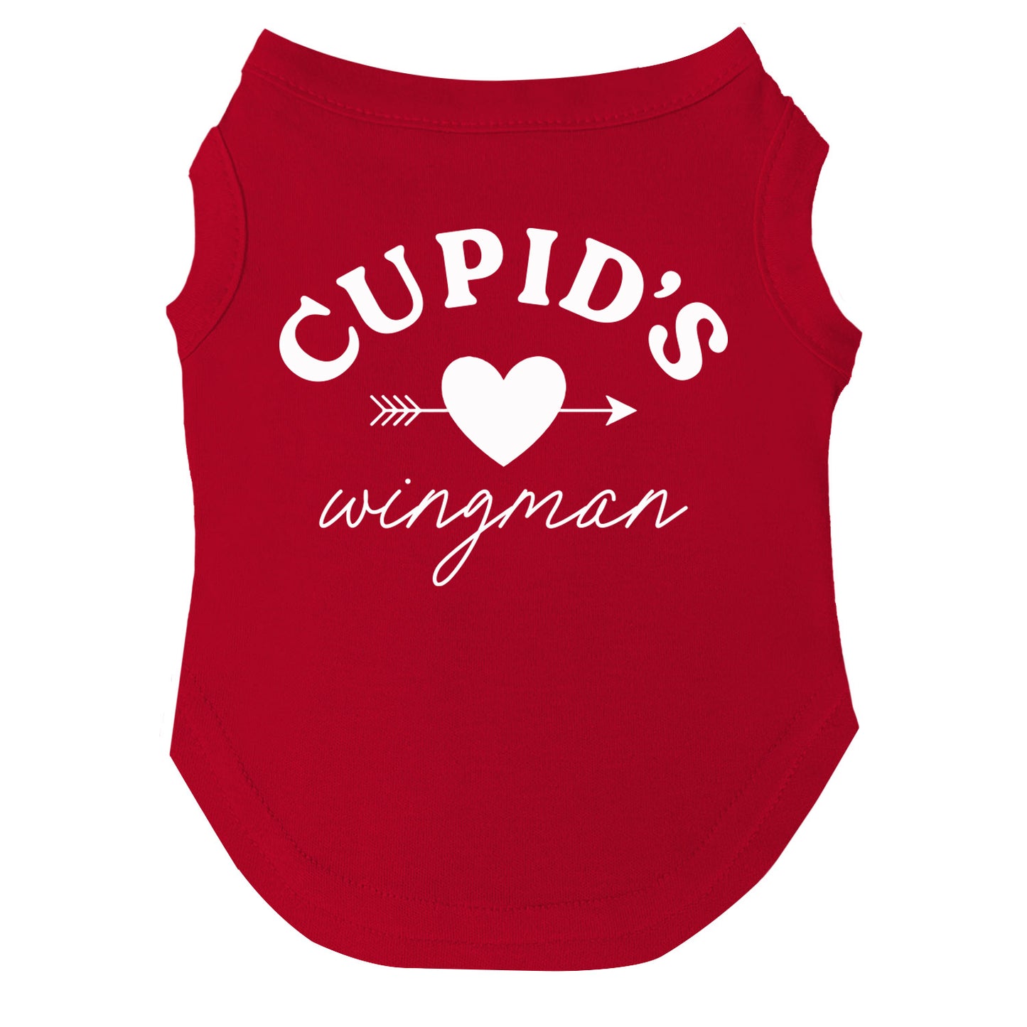 Cupid's Wingman Valentine's Day Dog Tee