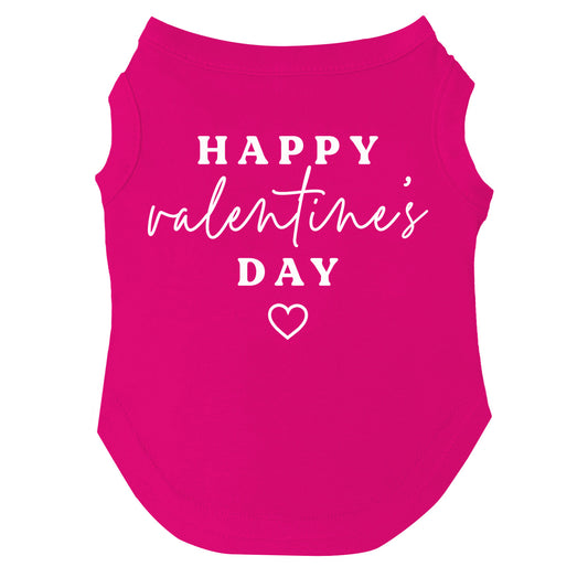 Happy Valentine's Day Valentine's Day Dog Tee