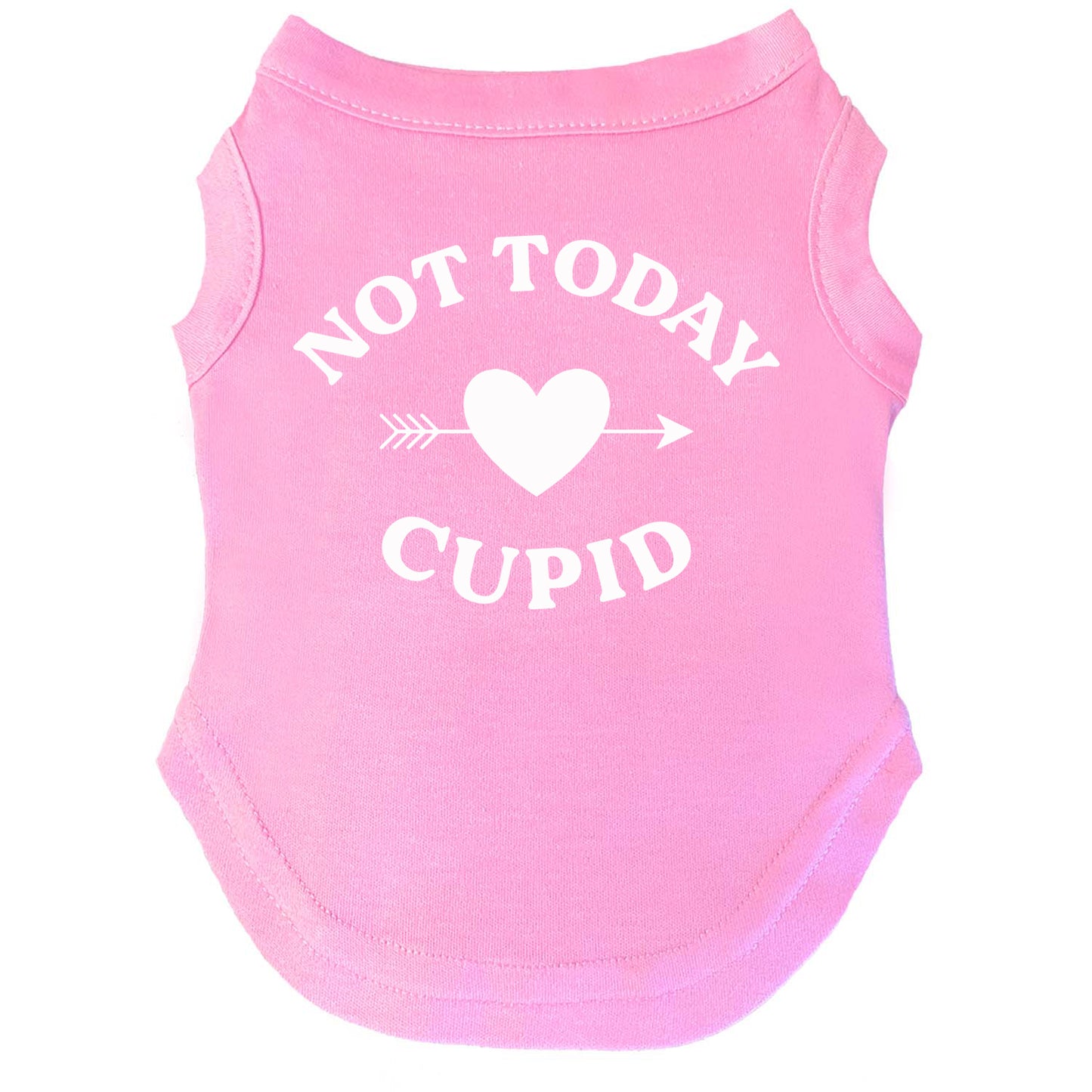 Not Today Cupid Valentine's Day Dog Tee