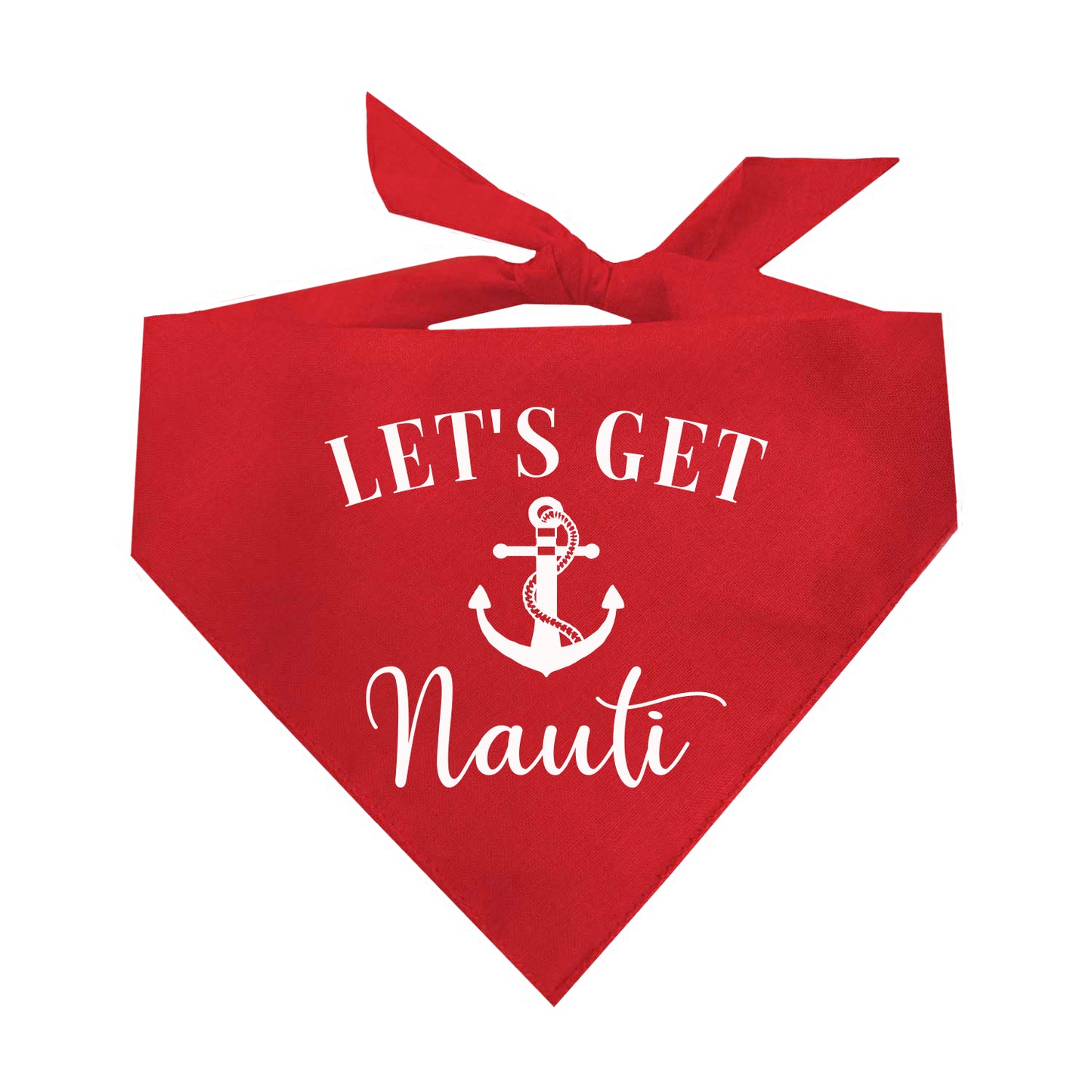 Let's Get Nauti Triangle Dog Bandana